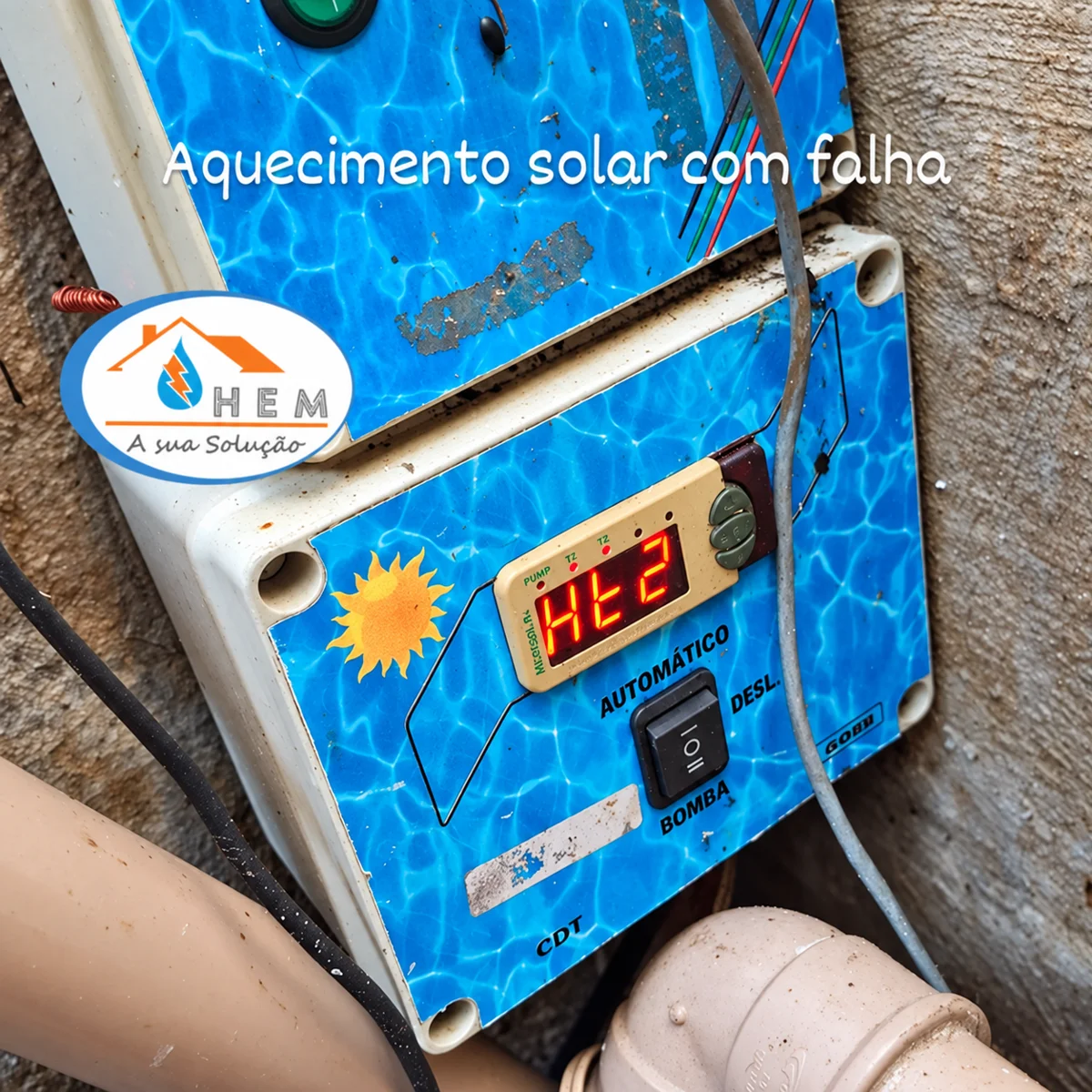 Controlador de aquecimento solar — HEM Manutenções