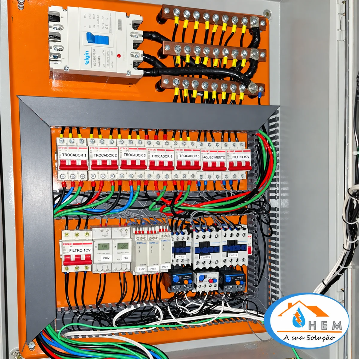Painel de comando elétrico — HEM Manutenções